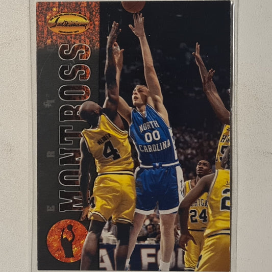 Eric Montross 1995 Skybox NBA Hoops Rookie RC #42 NBA Basketball North Carolina Excellent