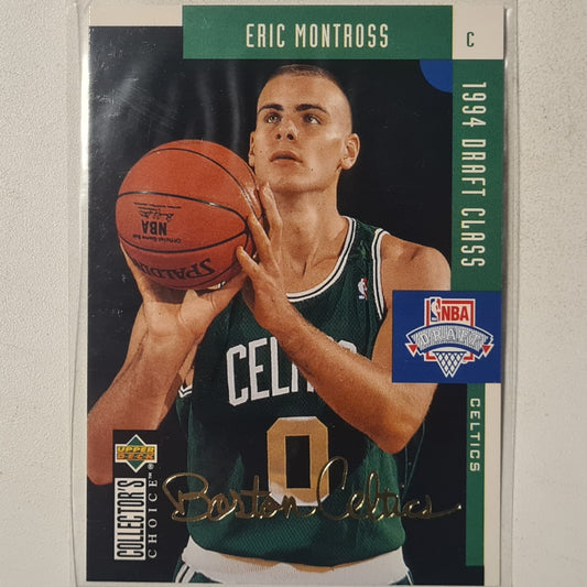 Eric Montross 1994 Upper-Deck draft class gold text variant rookie RC #414 NBA Basketball Boston Celtics Excellent