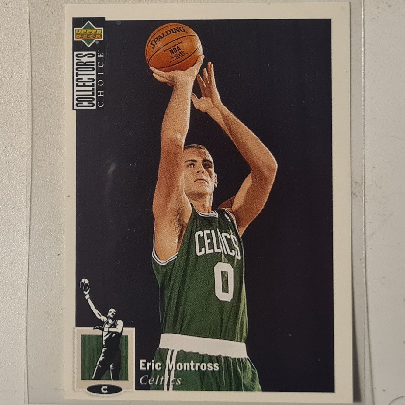 Eric Montross 1995 Upper-Deck collectors choice sticker #164 NBA Basketball Boston Celtics Excellent