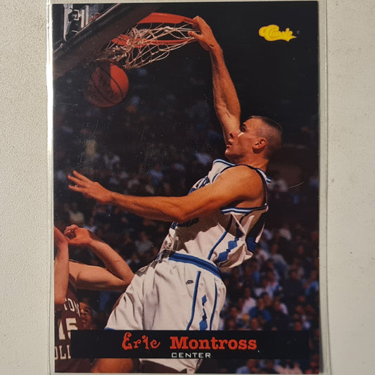 Eric Montross 1994 Classic Rookie RC #6 NBA Basketball North Carolina Excellent