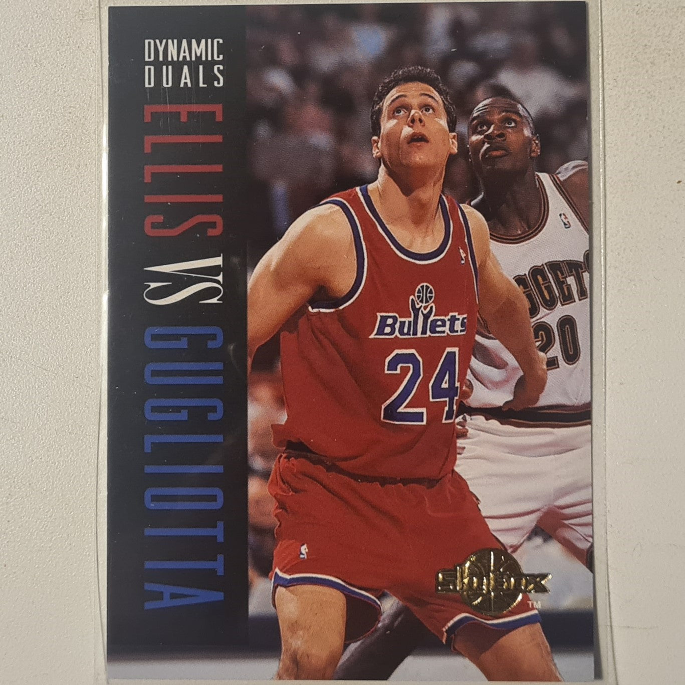 Tom Gugliotta Vs LaPhonso Ellis 1994 Skybox #107 NBA Basketball Washington Bullets Excellent sleeved