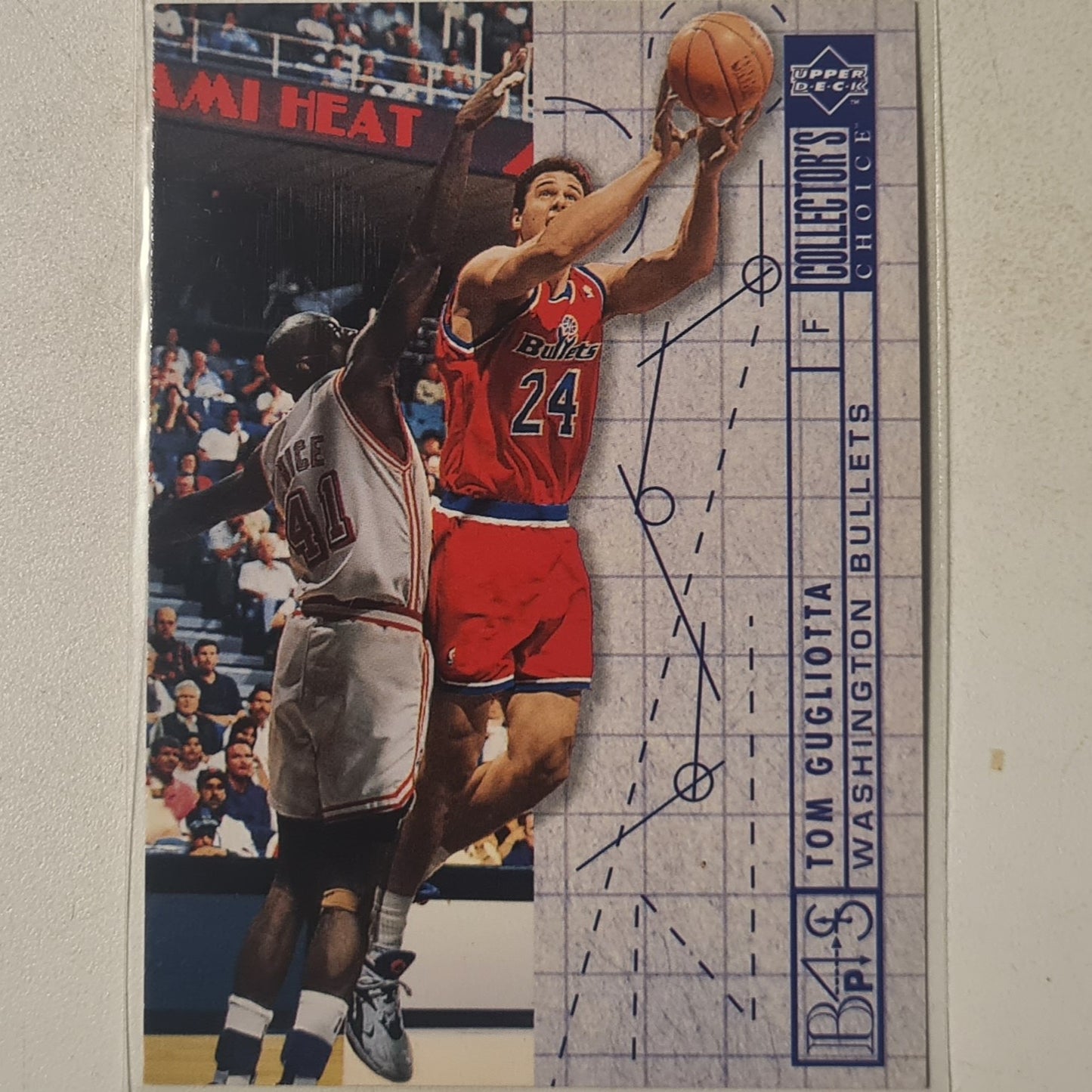 Tom Gugliotta 1994 Upper-Deck Blueprint for success #398 NBA Basketball Washington Bullets Excellent sleeved