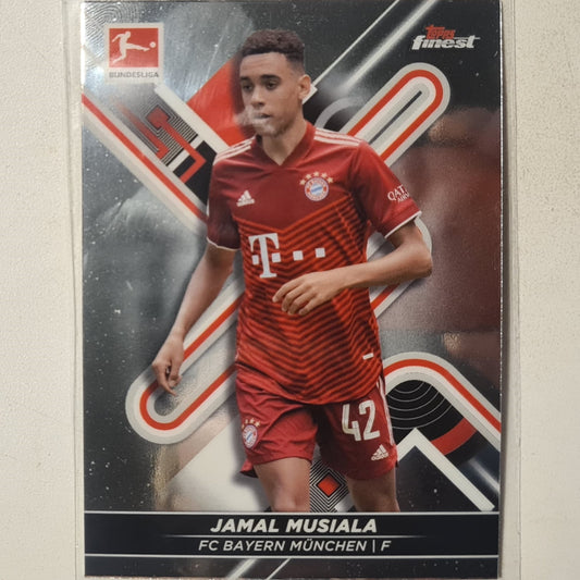 Jamal Musiala 2022 Topps Finest Bundesliga #134 Football Bayern Munich Excellent sleeved