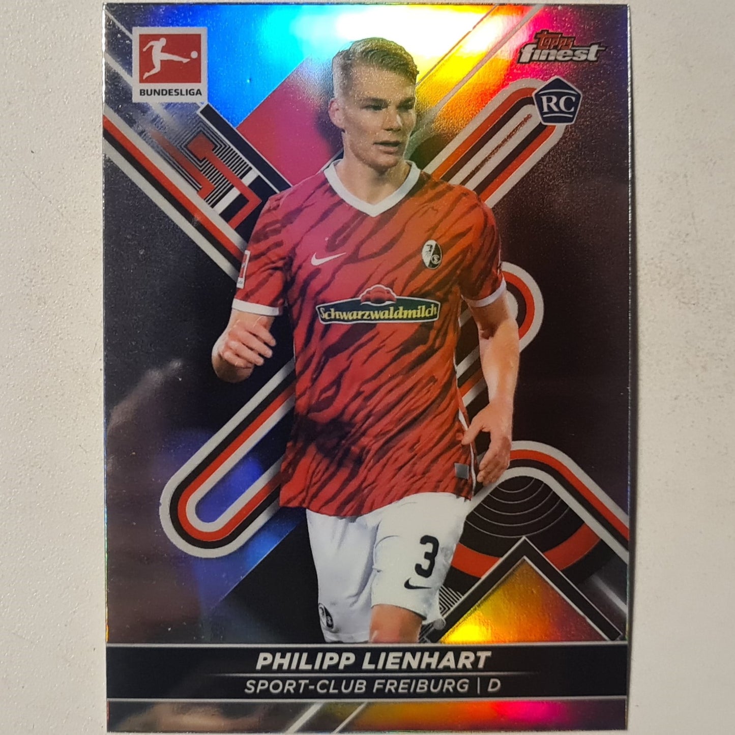 Philipp Lienhart 2022 Topps Finest Bundesliga Refractor Rookie RC #62 Football Freiburg Excellent sleeved