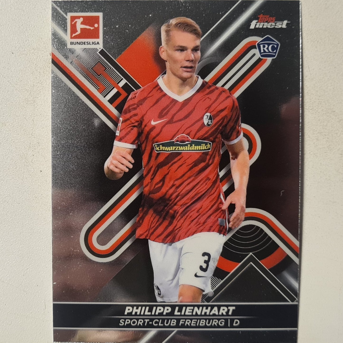 Philipp Lienhart 2022 Topps Finest Bundesliga Rookie RC #62 Football Freiburg Excellent sleeved