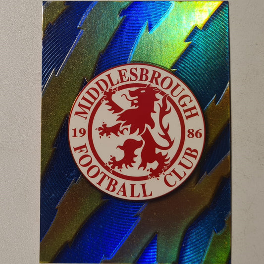 Middlesbrough club crest 1999 Premier Gold 99 insert A13/20 Football Middlesbrough very good sleeved