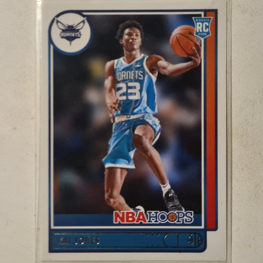 Kai Jones 2021-22 Panini NBA Hoops Rookie RC #230 NBA Basketball Charlotte Hornets Excellent sleeved