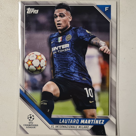 Lautaro Martinez 2022 Topps Champions League (Japan) #138 football Inter Milan Excellent/mint sleeved