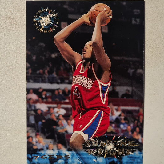 Sharone Wright 1995 Topps stadium club #148 NBA Basketball Philadelphia 76ers Excellent sleeved