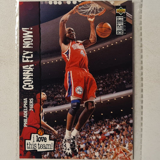 Sharone Wright 1995 Upper-Deck i love this team #175 NBA Basketball Philadelphia 76ers Excellent sleeved