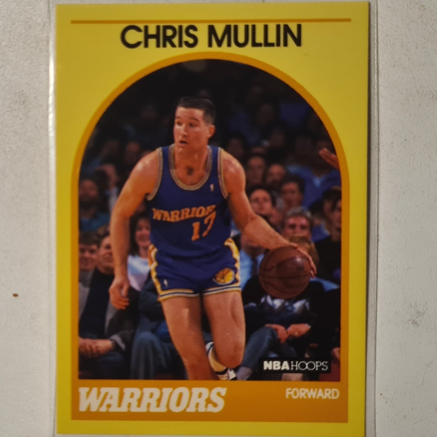 Chris Mullin 1989 NBA Hoops yellow #32 NBA Basketball Golden State Warriors Excellent+ sleeved