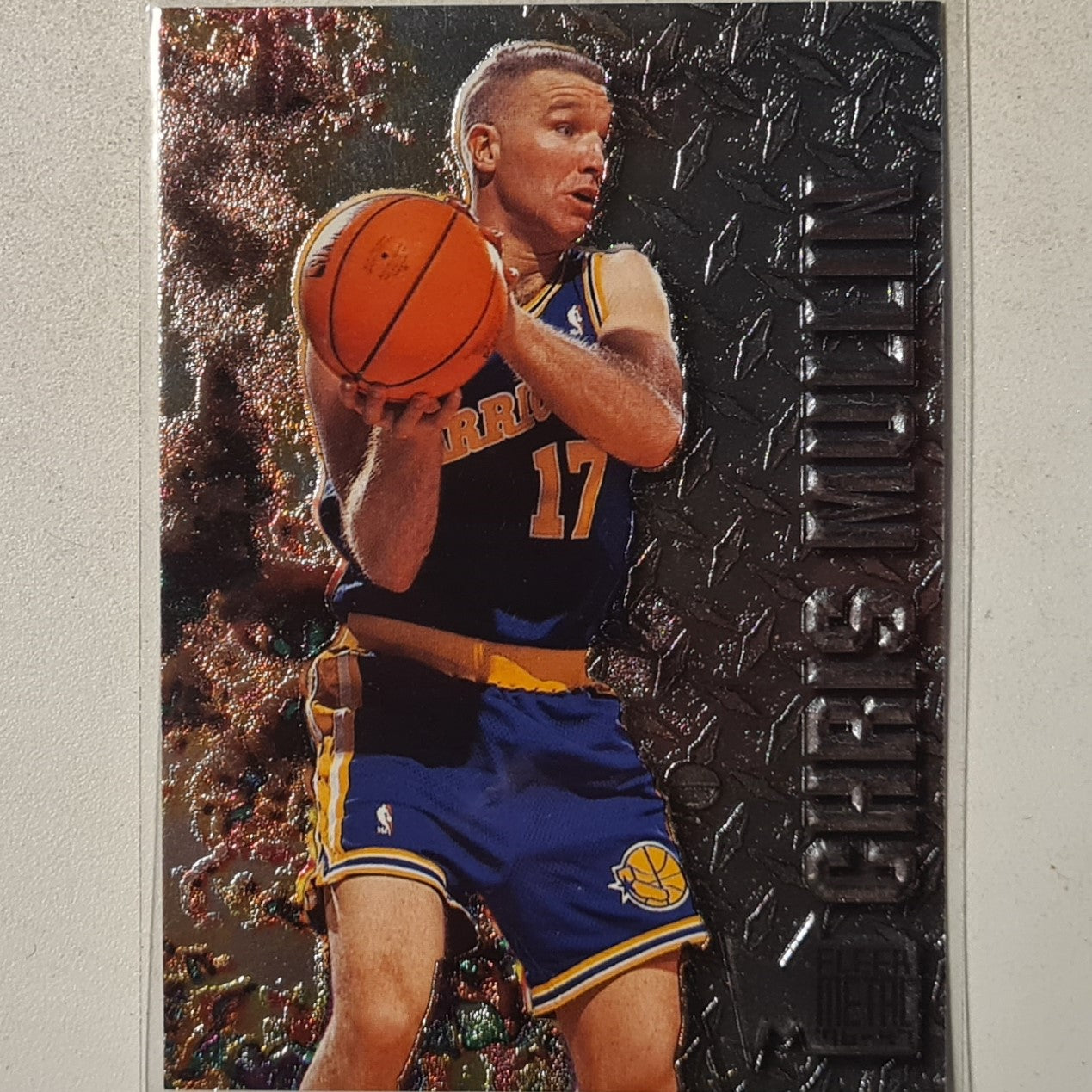 Chris Mullin 1989 NBA Hoops yellow #32 NBA Basketball Golden State Warriors Excellent+ sleeved