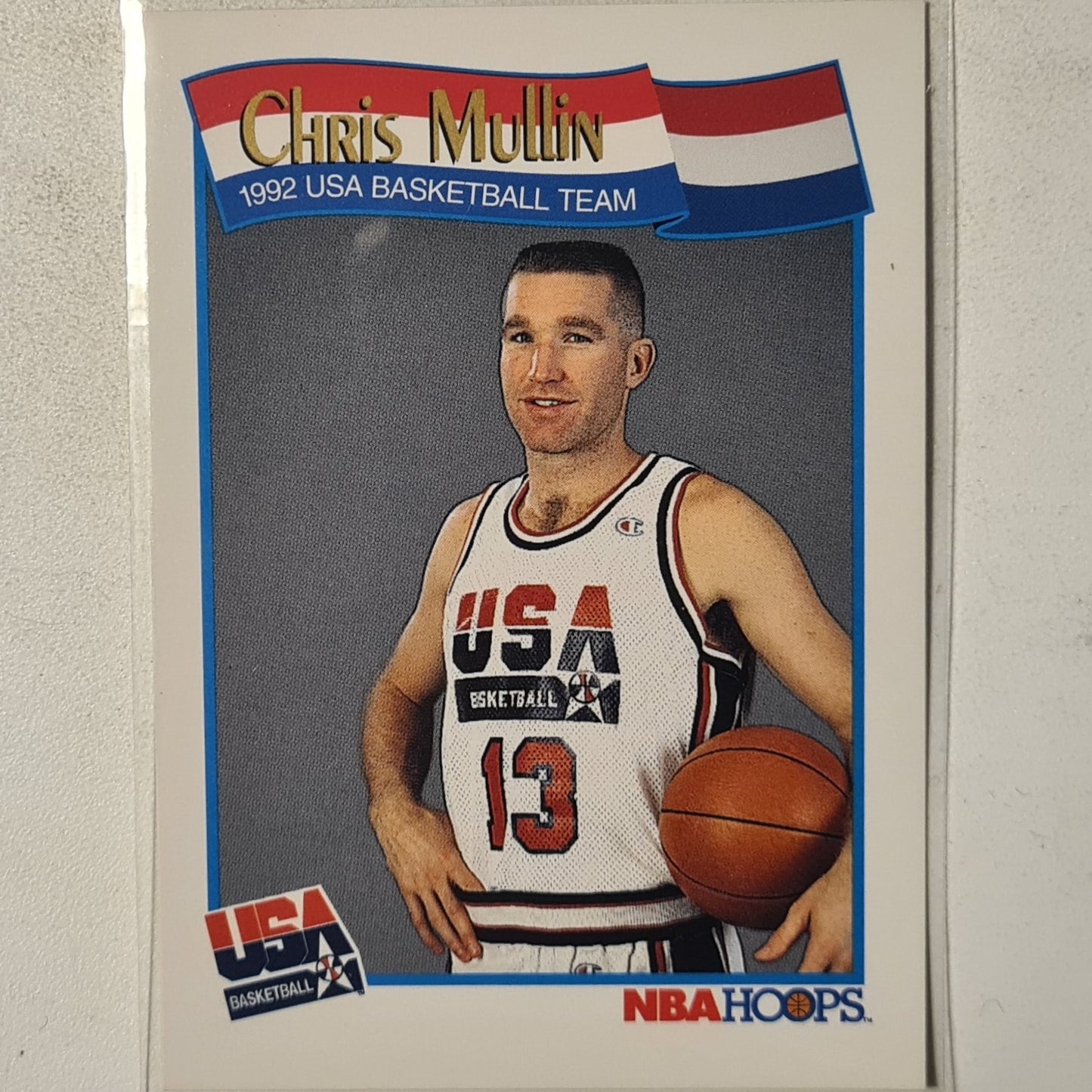 Chris Mullin 1992  Skybox NBA Hoops  USA #581 NBA Basketball Golden State Warriors GOOD+