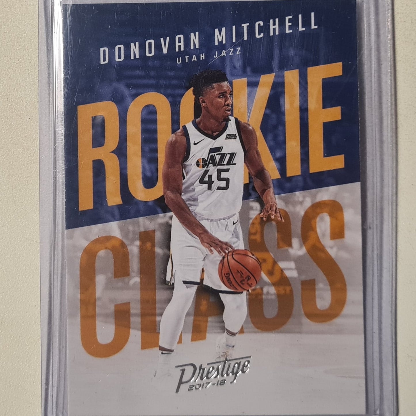 Donovan Mitchell 2017-18 Panini Prestige Rookie Class RC #13  NBA Basketball Utah Jazz Excellent