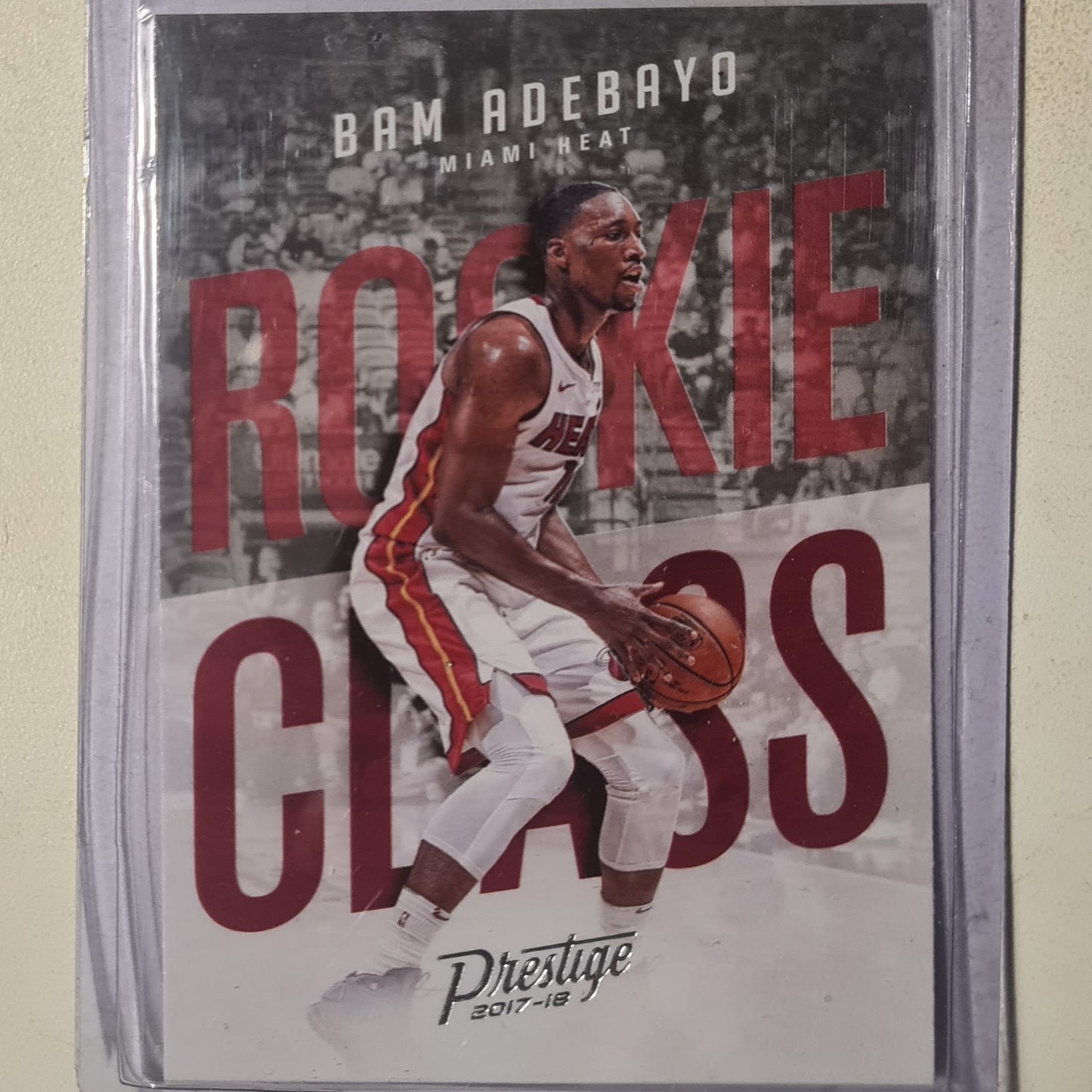 Bam Adebayo 2017-18 Panini Prestige Rookie Class RC #14 NBA Basketball Miami Heat Excellent