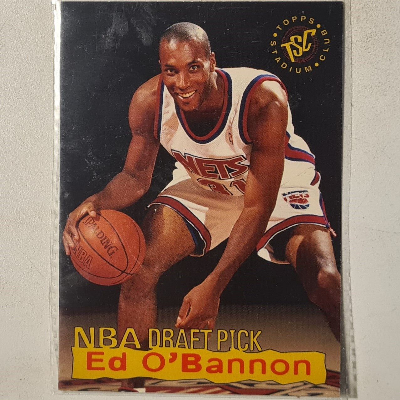 Ed O'Bannon 1995 Topps Stadium club 9th overall NBA Basketball Los Angeles Clippers Excellent