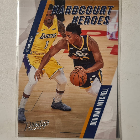 Donovan Mitchell 2017-18 Panini Prestige hardcourt heroes Rookie RC #11 NBA Basketball Utah Jazz Excellent sleeved