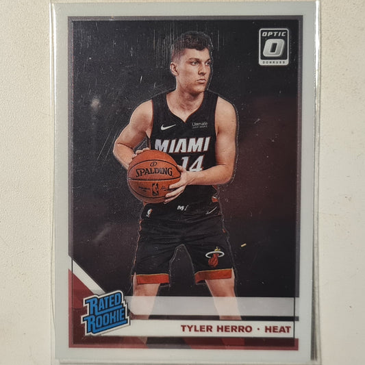 Tyler Herro 2017-18 Panini Donruss Optic Rookie RC #172 NBA Basketball Miami Heat Excellent/mint sleeved