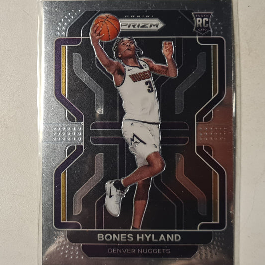 Bones Hyland 2021-22 Panini Prizm Rookie RC Error Buddy Held rear card  NBA Basketball Denver Nuggets Excellent