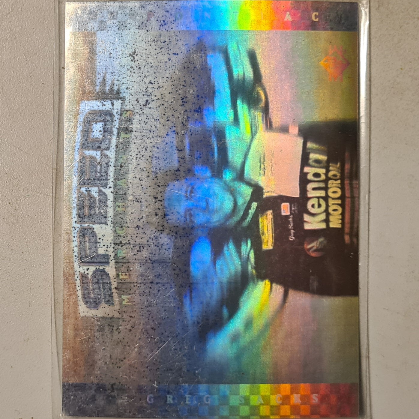 Greg Sacks 1995 Upper-Deck SP Speed Merchant Holo SM29 Nascar Ford very good Sleeved