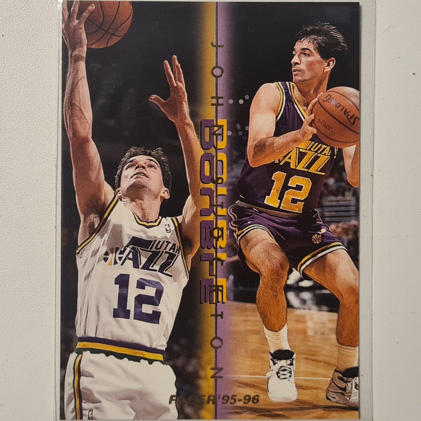 John Stockton 1995 Fleer 95-96 Double Double 12 of 12 NBA Basketball Utah Jazz Excellent Sleeved