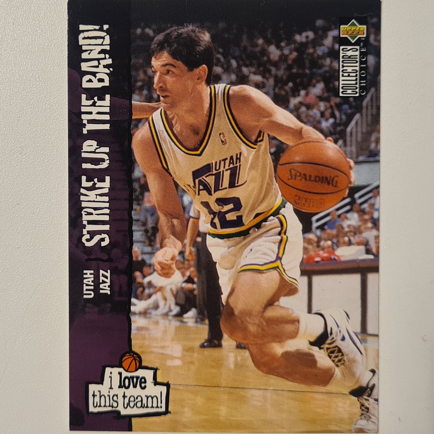 John Stockton 1995 Upper-Deck #182 NBA Basketball Utah Jazz Excellent Sleeved