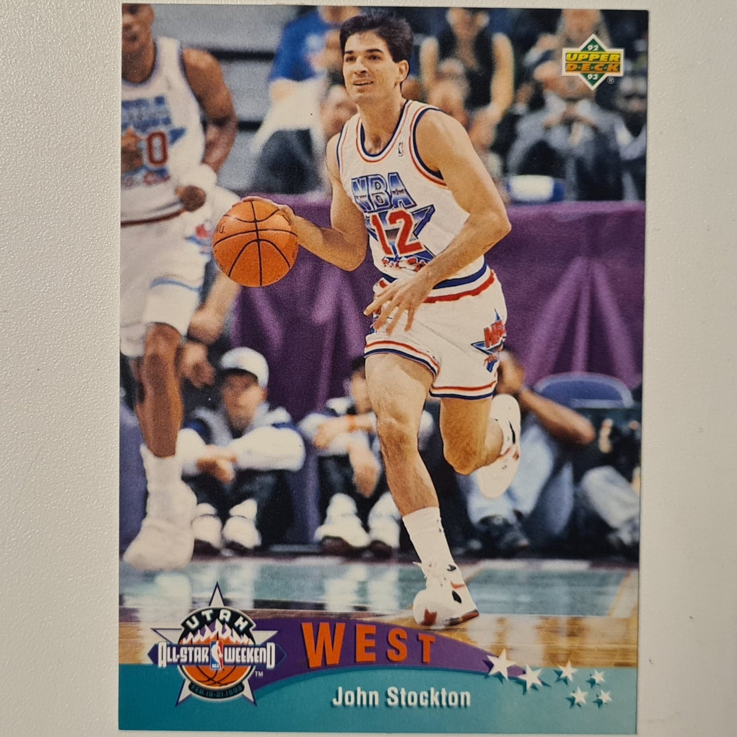 John Stockton 1993 Upper-Deck all-star utah west  #437 NBA Basketball Utah Jazz Excellent Sleeved