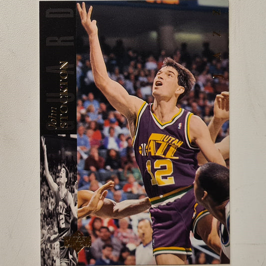 John Stockton 1994 Upper-Deck  #90 NBA Basketball Utah Jazz Excellent Sleeved