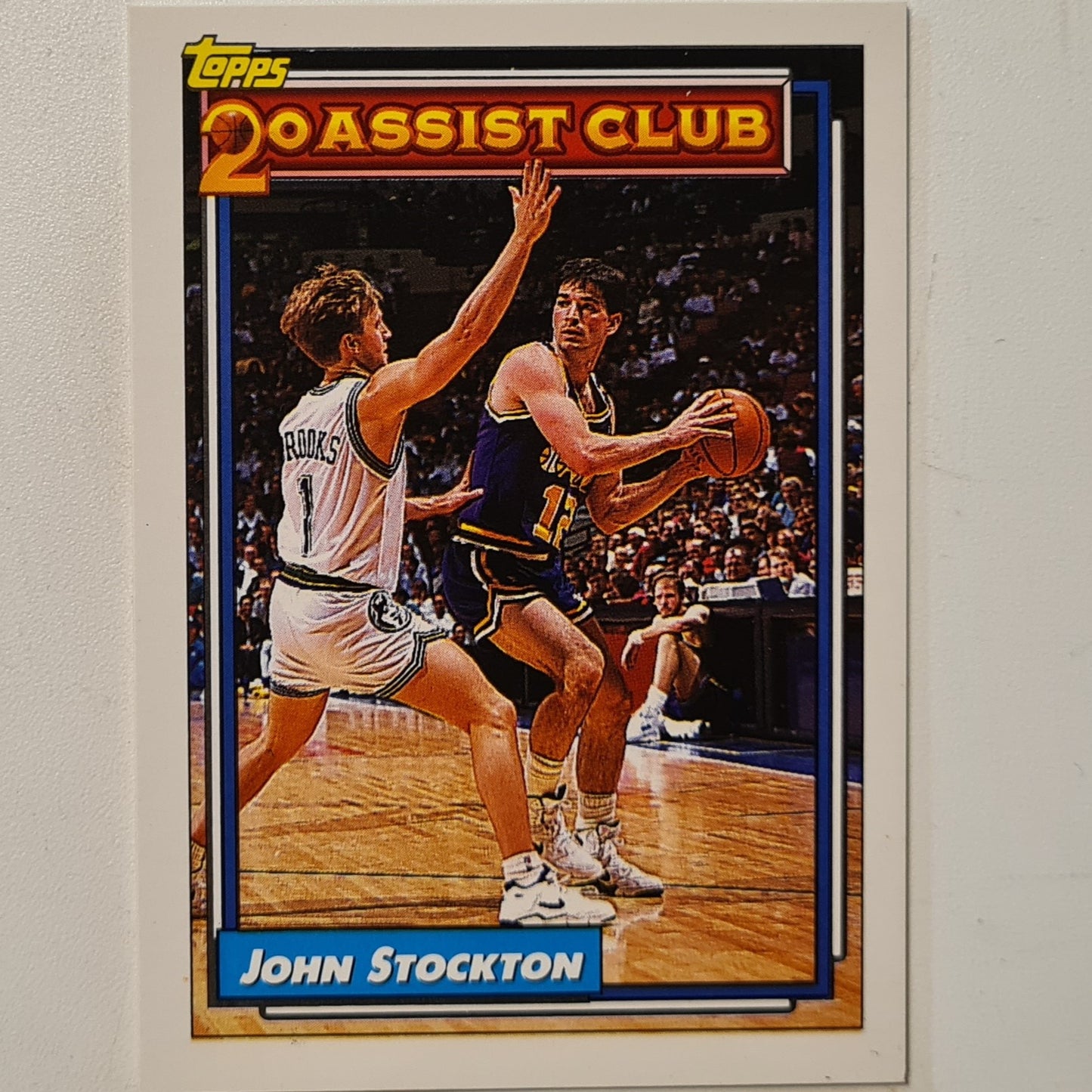 John Stockton 1993 Topps 20 Assist Club #223 NBA Basketball Utah Jazz Excellent/mint Sleeved