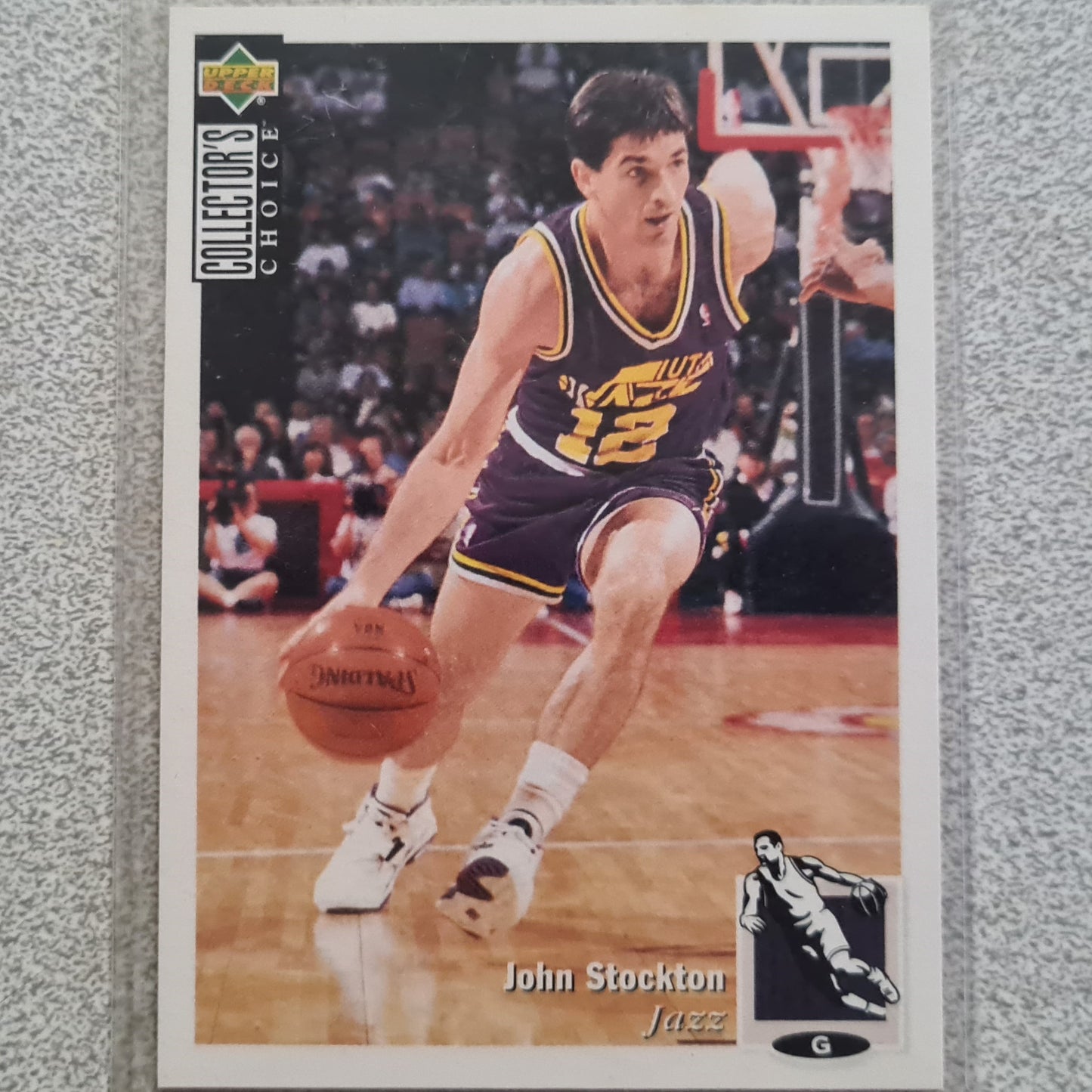 John Stockton 1994 Upper-Deck #212 NBA Basketball Utah Jazz Excellent Sleeved