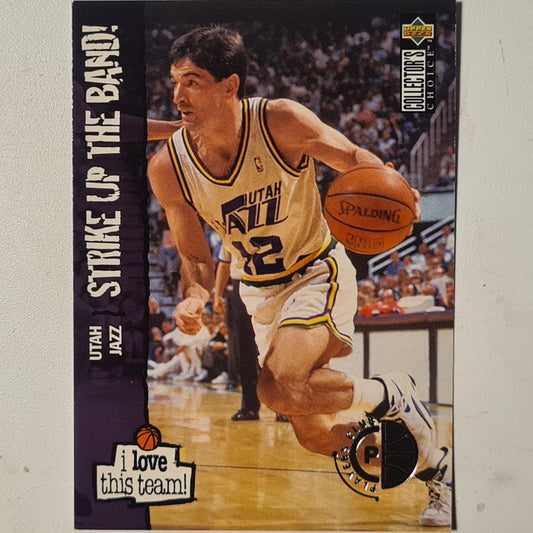 John Stockton 1995 Upper-Decks i love this team players club variant  #392 NBA Basketball Utah Jazz very good Excellent Sleeved