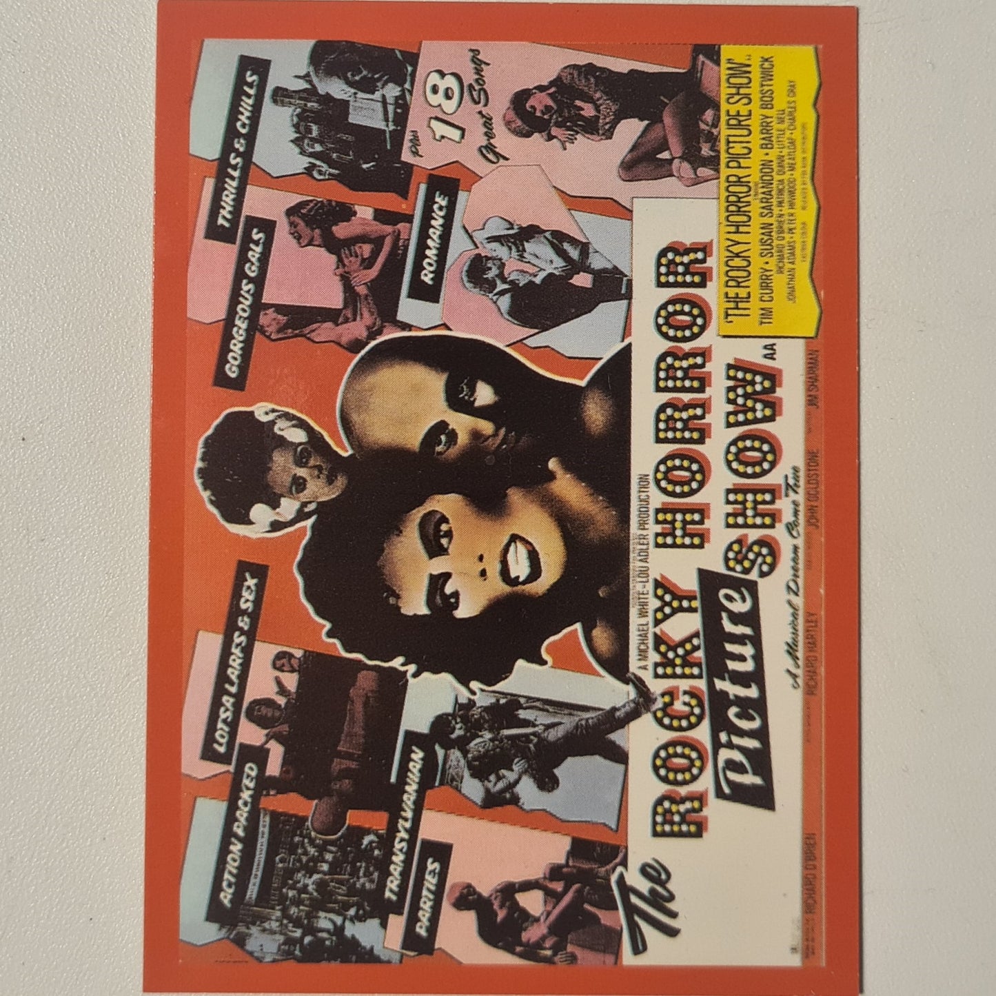 The Rocky Horror Show Tim Curry 1995 20 years of comic images promo card near mint