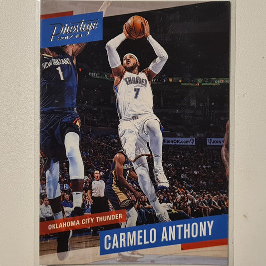 Carmelo Anthony 2017-18 Panini Prestige #129 NBA Basketball Oklahoma City Thunder Excellent sleeved