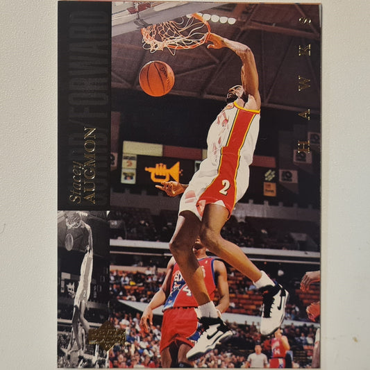 Stacey Augmon 1994 Upper-Deck  #136 NBA Basketball Atlanta Hawks Excellent + sleeved