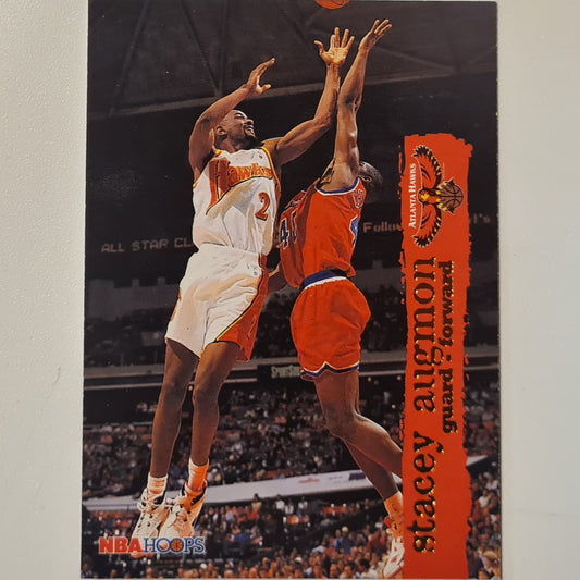 Stacey Augmon 1995 Skybox NBA Hoops  #1 NBA Basketball Atlanta Hawks Excellent + sleeved