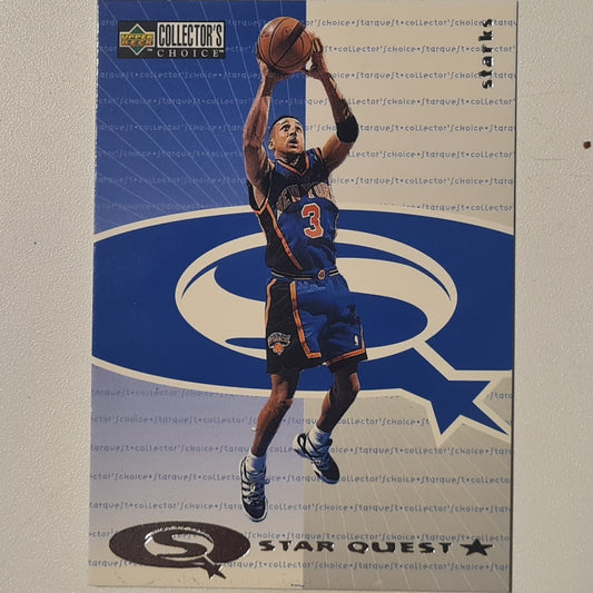 John Starks 1997 Upper-Deck Star Quest SQ16 NBA Basketball New York Knicks  Excellent Sleeved