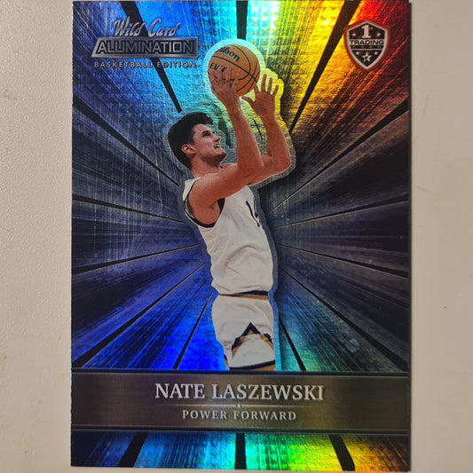 Nate Laszewski 2022 Wild card alumination refractor BC-64 NBA college Basketball  excellent +