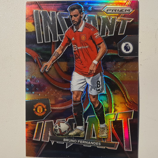 Bruno Fernandes 2022-23 Panini Prizm premier league soccer instant impact refractor #6 football Manchester United excellent+