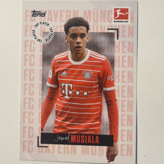 Jamal Musiala Topps 2023 Bundesliga top player  football Bayern Munich excellent/mint