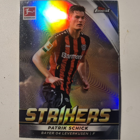 Patrick Schick 2022 Topps finest Bundesliga Refractor FS-PS football Bayer Leverkusen Excellent sleeved