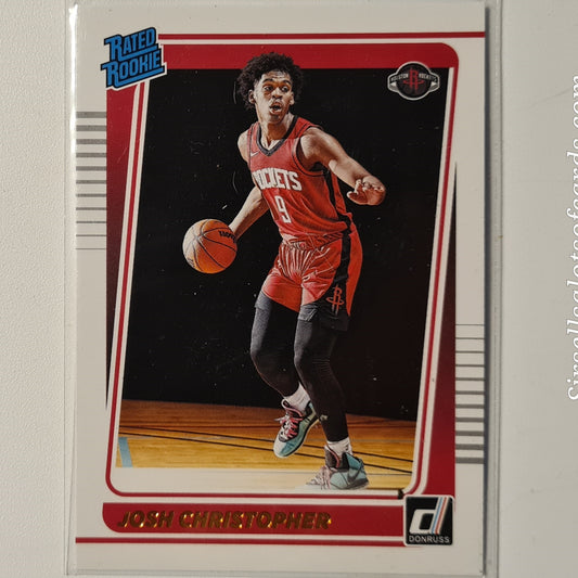 Josh Christopher 2021-22 Panini Donruss Rated Rookie RC #250 NBA Basketball Houston Rockets excellent/mint