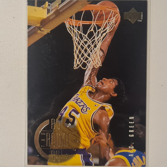 AC Green 1995 Upper-Deck rookie years 85-86 #141 NBA Basketball LA Lakers excellent Sleeved
