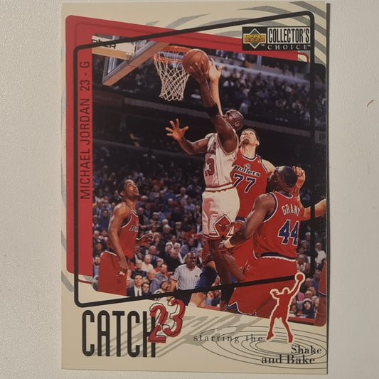 Michael Jordan 1997 Upper-Deck Catch 23 #193 shake and bake Chicago Bulls good very good Sleeved