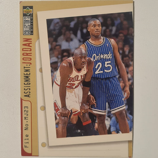 Michael Jordan 1997 Upper-Deck Assignment Jordan nick Anderson #362 Chicago Bulls good Sleeved