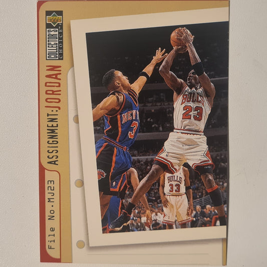 Michael Jordan 1997 Upper-Deck Assignment Jordan John Starks #364 Chicago Bulls good very good Sleeved