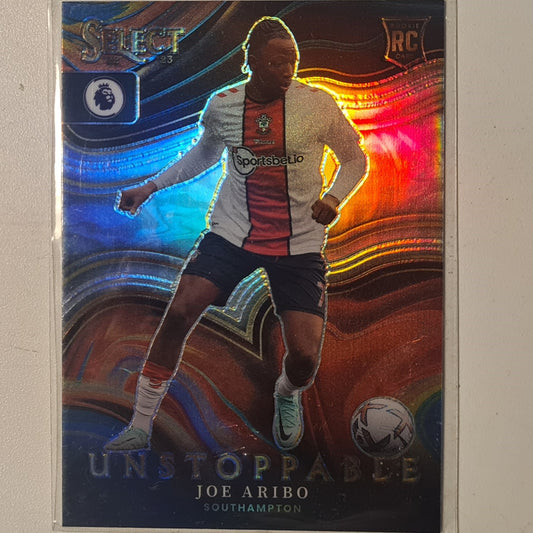 Joe Aribo 2022-23 Panini Select premier league unstoppable  refractor RC Rookie #19 Southampton mint Sleeved