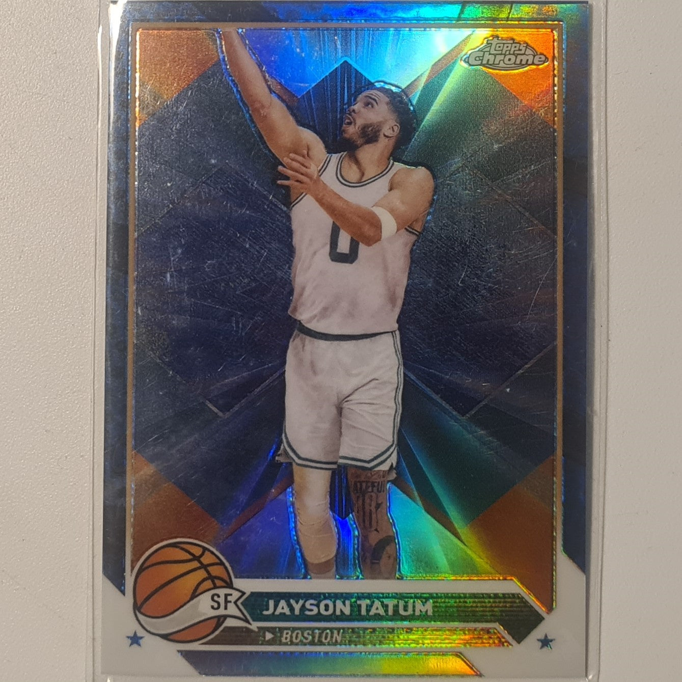 Jayson Tatum 2024 Topps Chrome refractor #164 NBA Basketball Boston Celtics mint sleeved