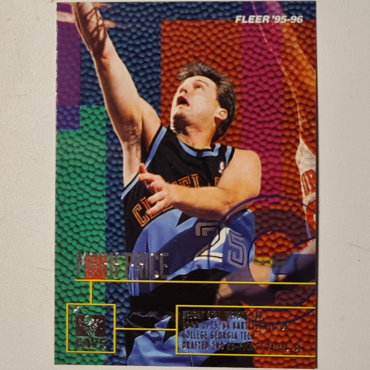 Mark Price 1995 Fleer 95-96 #31 NBA Basketball Cleveland Cavaliers Excellent sleeved