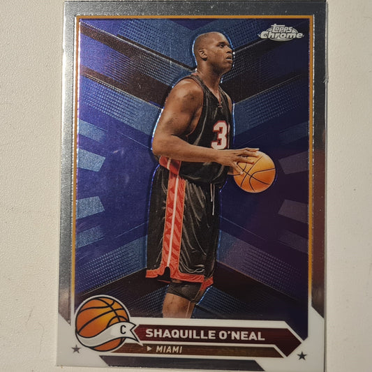 Shaquille O'Neal 2014 Topps chrome  #148 NBA Basketball Miami Heat Mint sleeved