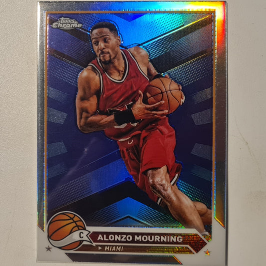 Alonzo Mourning 2014 Topps chrome refractor #43 NBA Basketball Miami Heat Mint sleeved